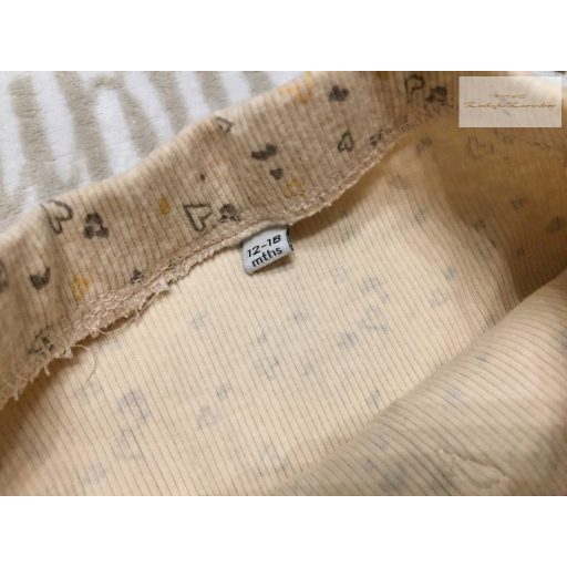 River Island 12-18 hó 80-86 cm bézs, szürke mintás pamut lány legging újszerű,hibátlan