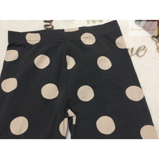 George 5 - 6 év 110 -116  cm  szürke, fehér pöttyös pamut lány legging- újszerű, hibátlan