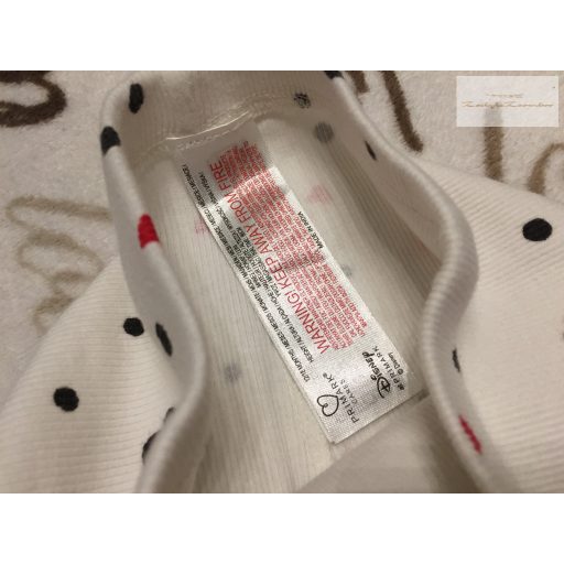 Primark 12- 18 hó 80 -86 cm fehér, Minnie mintás  pamut lány legging - újszerű,hibátlan