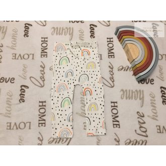   Matalan 9 -12 hó 74 -80 cm  színes szivárvány mintás pamut lány legging- újszerű,hibátlan