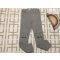 H§M 7-8 év 128 cm szürke, térdein nyuszi fej mintás vékony farmer anyagú lány legging/ jegging- újszerű,hibátlan