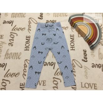   George 12  - 18 hó 86 cm világoskék, kislány mintás puha  pamut lány legging- újszerű,hibátlan