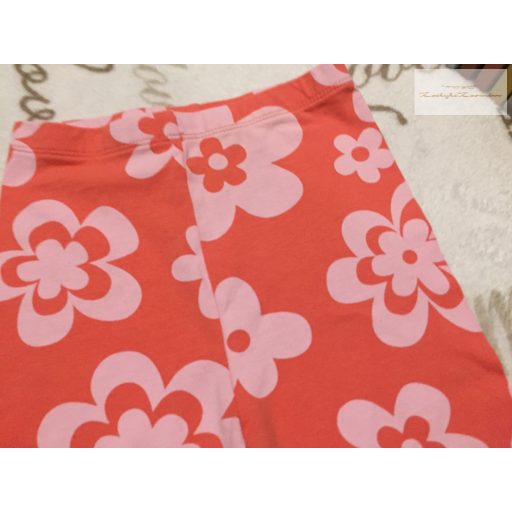 Matalan 4-5  év   104 - 110 cm nagy virágmintás pamut lány rövid legging  - újszerű,hibátlan