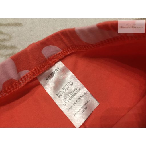 Matalan 4-5  év   104 - 110 cm nagy virágmintás pamut lány rövid legging  - újszerű,hibátlan