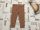 F§F 12  - 18 hó 80-86  cm  barna, szürke mintás pamut lány legging - újszerű, hibátlan