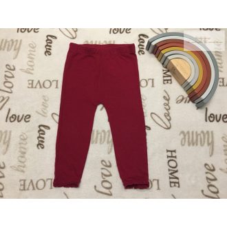 George 12  - 18 hó 86 cm bordó, szárán pici csipkés pamut lány  legging- újszerű,hibátlan   George 12  - 18 hó 86 cm bordó, szárán pici csipkés pamut lány  legging- újszerű,hibátlan