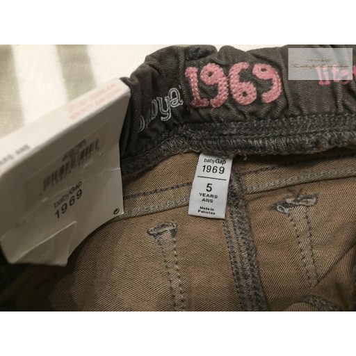 Baby GAP 5 év 110 cm szürke vékonyabb farmer lány legging/ jegging - új, címkés