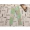 Nutmeg 3-4 év 104 cm  zöld-barna virágmintás puha pamut lány legging- újszerű,hibátlan