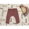 Next 3-6 hó  68 cm tégla színű,   apró színes virágmintás vékony pamut  lány legging-újszerű, hibátlan