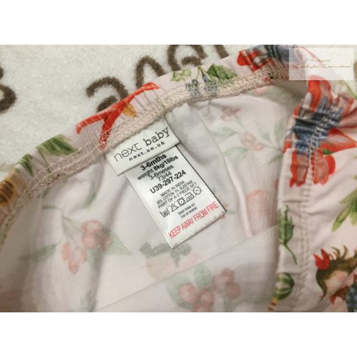 Next 3-6 hó  68 cm gomba- tündér mintás vékony pamut lány legging -újszerű, hibátlan
