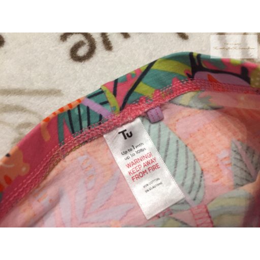 TU up to 1 month 56 cm dzsungel -tigris  mintás  pamut lány legging  újszerű, hibátlan