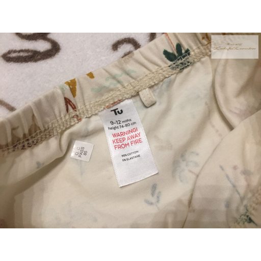 TU 9-12 hó  74-80 cm kenguru-koala mintás vékony pamut fiú  legging - új,szettet bontottam