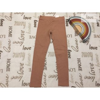   H§M 6-7 év 122 cm barna pamut  lány legging  - újszerű,hibátlan