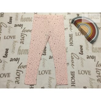   Next 6-7  év 122 cm  rózsaszín, csillag mintás pamut lány legging- új, szettet bontottam