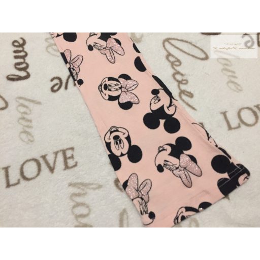 Disney at C§A 6 év 116 cm Minnie mintás bordázott pamut lány legging - új, szettet bontottam