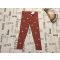 Next 4-5 év 110 cm  barna, dalmata kutya mintás pamut lány legging- új, címkés