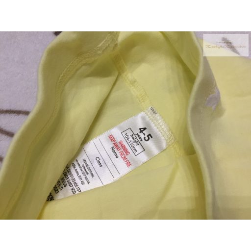 George 4  - 5  év 104 - 110  cm    sárga, fehér pillangó  mintás  pamut lány legging -  újszerű,hibátlan