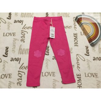   Next 3-4 év 104 cm pink, térdén rátétes- mintás, polár béléses  lány legging-új, címkés