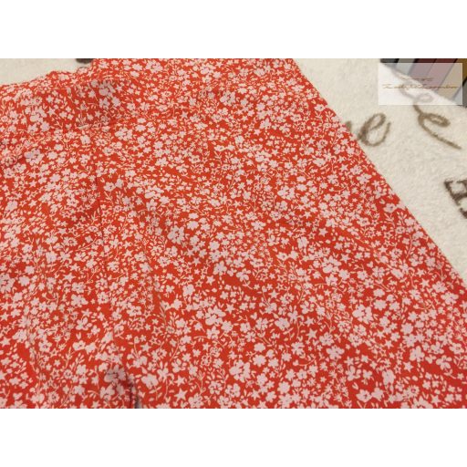 Next 12 év 152 cm piros, fehér virágmintás pamut lány legging - új,, csak lecímkézve, átnőtte