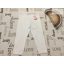 MAtalan 6 év 116 cm fehér, szárán pici csipkés pamut lány cropped legging  új, címkés