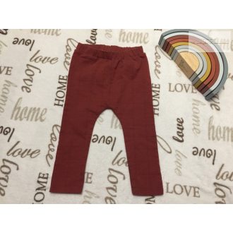   Next 12 - 18 hó 86 cm barna, kockás puha pamut fiú legging-újszerű,hibátlan
