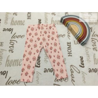   Next 12 - 18 hó 86 cm rózsaszín, virágmintás pamut lány  leggings -újszerű,hibátlan