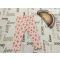 Next 12 - 18 hó 86 cm rózsaszín, virágmintás pamut lány  leggings -újszerű,hibátlan