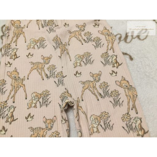 Disney at George 6 - 9 hó 68-74 cm rózsaszín, Bambi mintás pamut lány legging- újszerű,hibátlan
