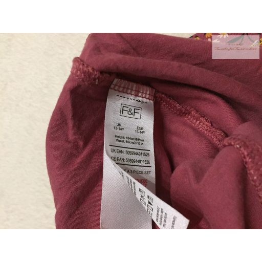 F§F 13 -14 év 168 cm színes apró virágmintás pamut lány legging újszerű,hibátlan