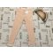Next 5-6 év 116 cm rózsaszín csíkos bordázott pamut lány legging- új, címkés
