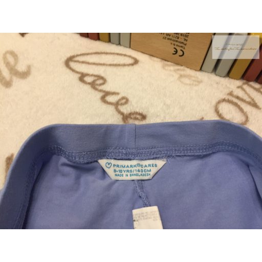 Primark 9-10 év 140 cmvilágoskék pamut lány legging - újszerű,hibátlan