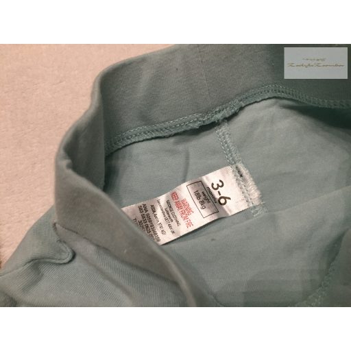 George 3-6 hó 62-68 cm türkiz pamut fiú legging - -újszerű,hibátlan