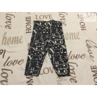   F§F up to 3 month  62 cm 6 kg szürke, cca-unikornis  mintás pamut lány legging - újszerű,hibátlan