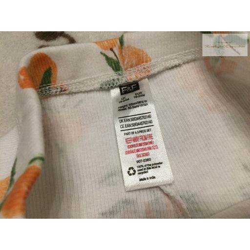 F§F 18 - 24 hó 92 cm narancs mintás pamut  lány legging - újszerű,hibátlan