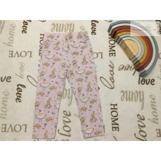   Nutmeg 12 - 18 hó 80 - 86 cm halvány lila, nyuszi - maci- liba mintás pamut lány legging -újszerű, hibátlan