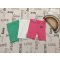 Nutmeg 9 - 12 hó 80 cm 10 kg pink-fehér-zöld vékony pamut lány  legging szett 3 db - új, címkés