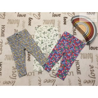   TU, Primark 6 - 9 hó 68-74 cm virágmintás vékony  pamut  lány legging szett 3 db újszerű,hibátlan