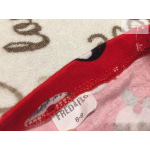 Fred§Flo 6-9 hó 68-74 cm hóember-pingvin mintás pamut karácsonyi legging -újszerű,hibátlan