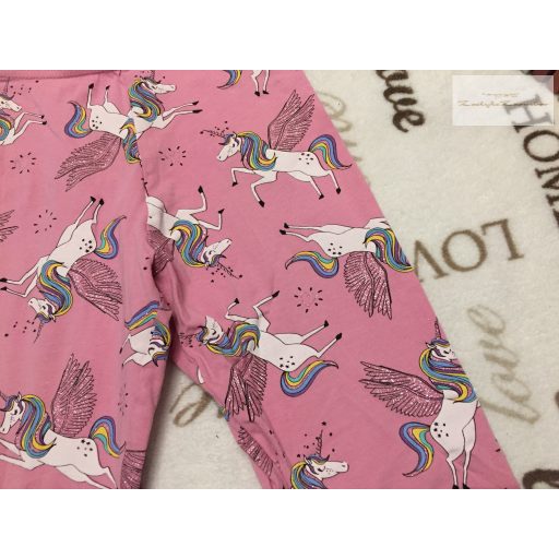 Matalan 9 év 134 cm rózsaszín, unikornis mintás pamut lány legging-újszerű,hibátlan