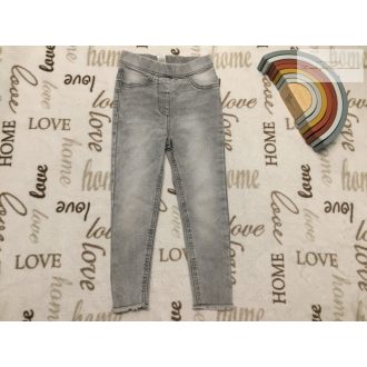   George 4  - 5  év 104 - 110  cm  szürke puha pamutos farmer lány jegging- újszerű,hibátlan