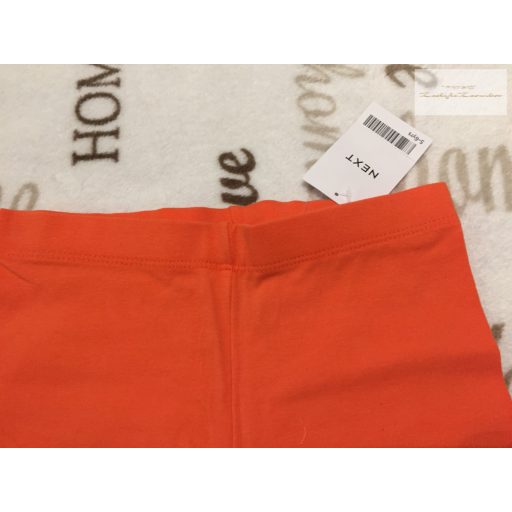 Next 4-5 év 110 cm  narancssárgás pamut lány rövid legging- új, címkés