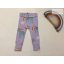 George 6-9 hó 68-74 cm lila, unikornis-szivárvány mintás pamut lány legging  -  újszerű, hibátlan