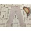 M§S 4-5 év 110 cm szürke, rózsaszín csíkos puha pamut lány legging--újszerű,hibátlan