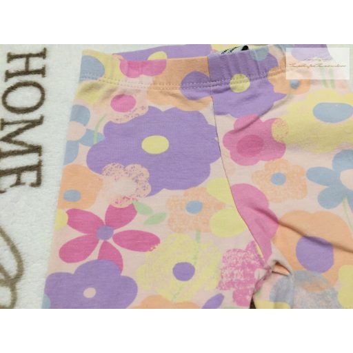 Primark 3-6 hó 62-68 cm virágmintás pamut lány rövid legging/ biciklis nadrág -újszerű,hibátlan