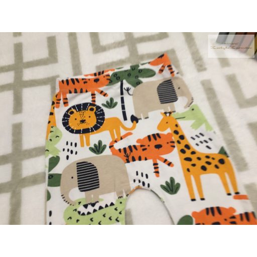 Matalan 6 - 9 hó 68 - 74 cm színes állat mintás vékony pamut fiú legging  újszerű,hibátlan 