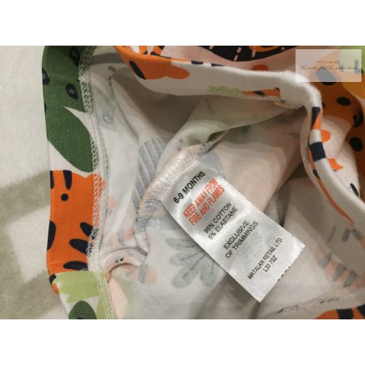 Matalan 6 - 9 hó 68 - 74 cm színes állat mintás vékony pamut fiú legging  újszerű,hibátlan 