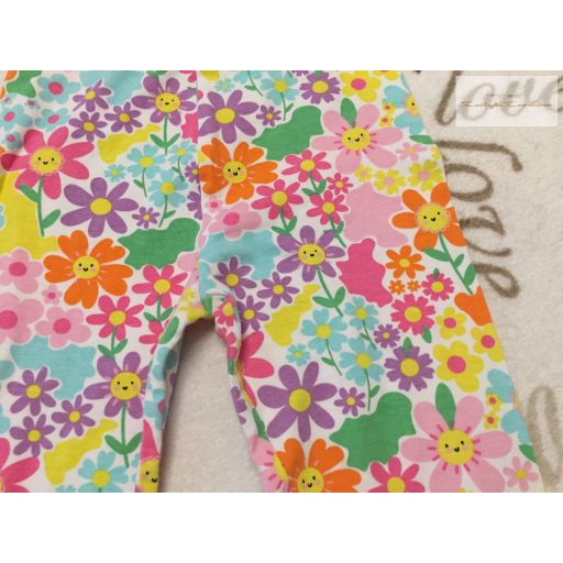 Matalan 5-6 év 110-116 cm színes virágmintás pamut lány legging- újszerű,hibátlan