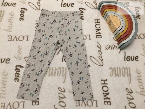 Matalan 18 - 23  hó 86 - 92 cm szürke,kislány -kutya mintás pamut lány legging- újszerű,hibátlan