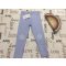Next 4-5 év 110 cm világoskék, felhő mintás vastag polár béléses lány legging- új, címkés