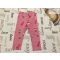 Matalan 18 - 23  hó 86 - 92 cm rózsaszín, télapó - rénszarvas mintás puha pamut lány legging -  új, szettet bontottam- karácsonyi